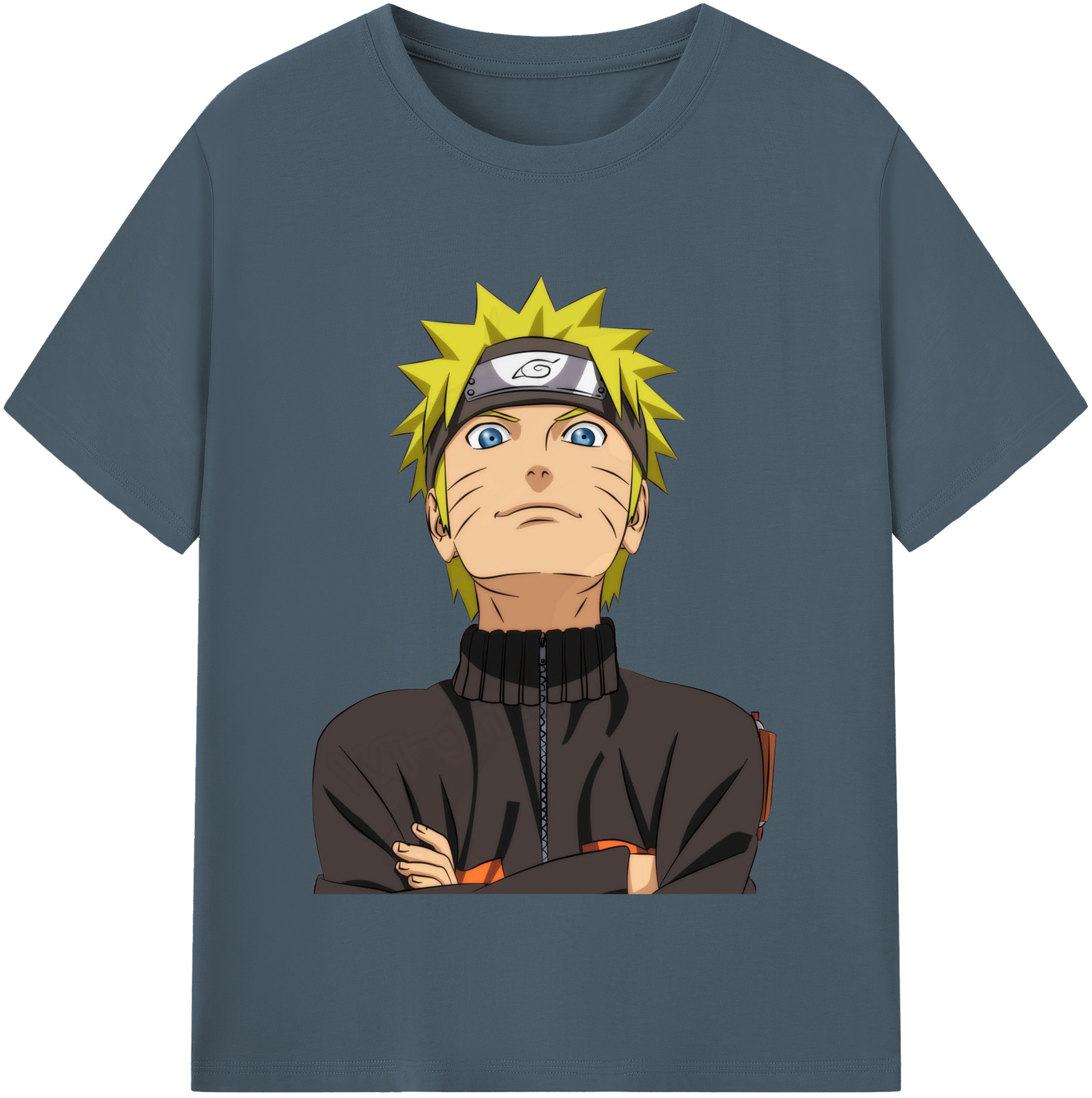 （画像用） NARUTO -ナルト- うずまき ナルト Uzumaki Naruto 綿100％半袖Tシャツ（フロントプリント）